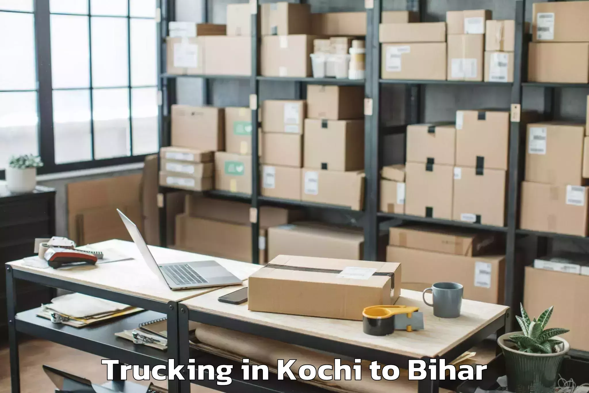 Easy Kochi to Ghoghardiha Trucking Booking